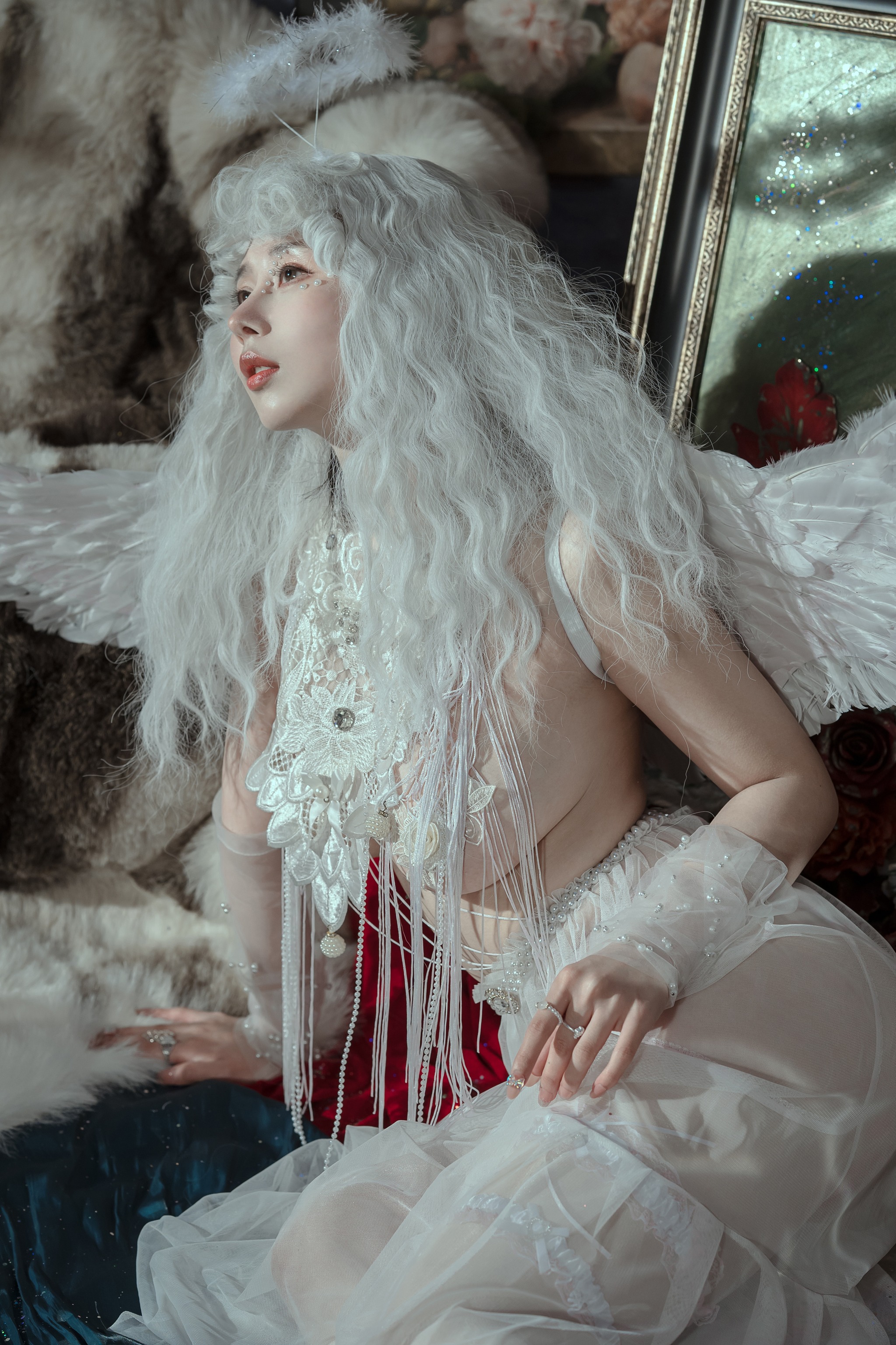 图片[1]-云溪溪 – NO.037 奶桃 N44天使 [50P]-XikXak